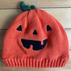 Carter's Orange Pumpkin Knit Beanie 12-24 Months